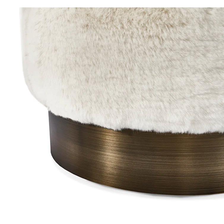 Charlize Stainless Steel Accent Stool