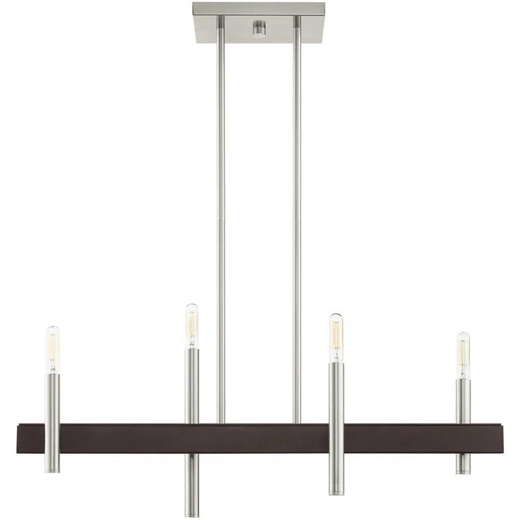 4 - Light Kitchen Island Modern Linear Chandelier