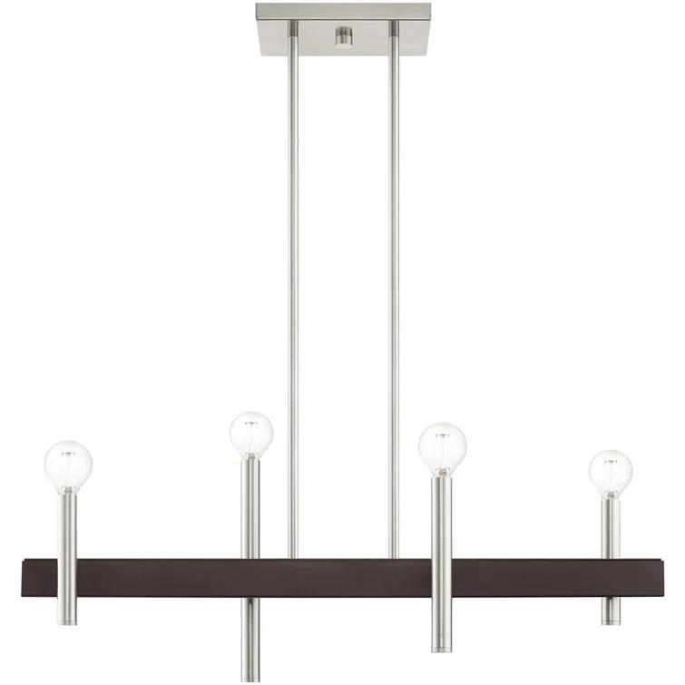 4 - Light Kitchen Island Modern Linear Chandelier