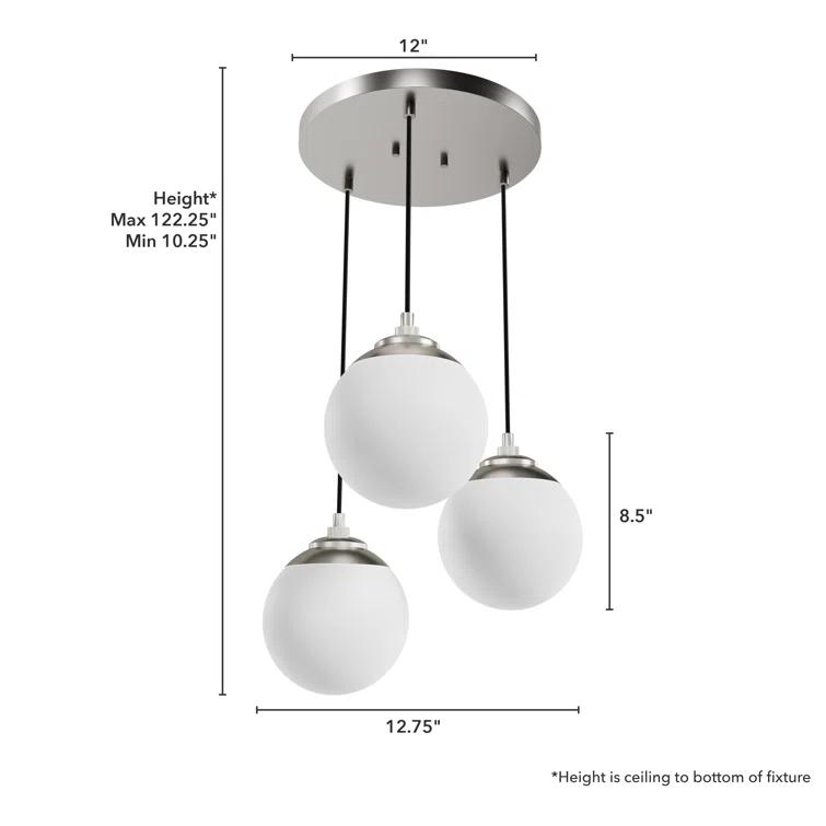 Hepburn 3 - Light Cluster Globe Pendant