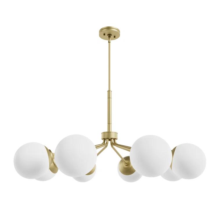 Hunter Fan Hepburn 8 - Light Sputnik Modern Linear Chandelier