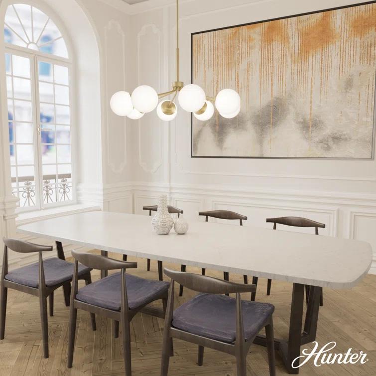 Hunter Fan Hepburn 8 - Light Sputnik Modern Linear Chandelier