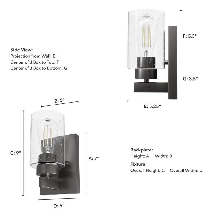 Hartland Aluminum Metal Armed Wall Sconce