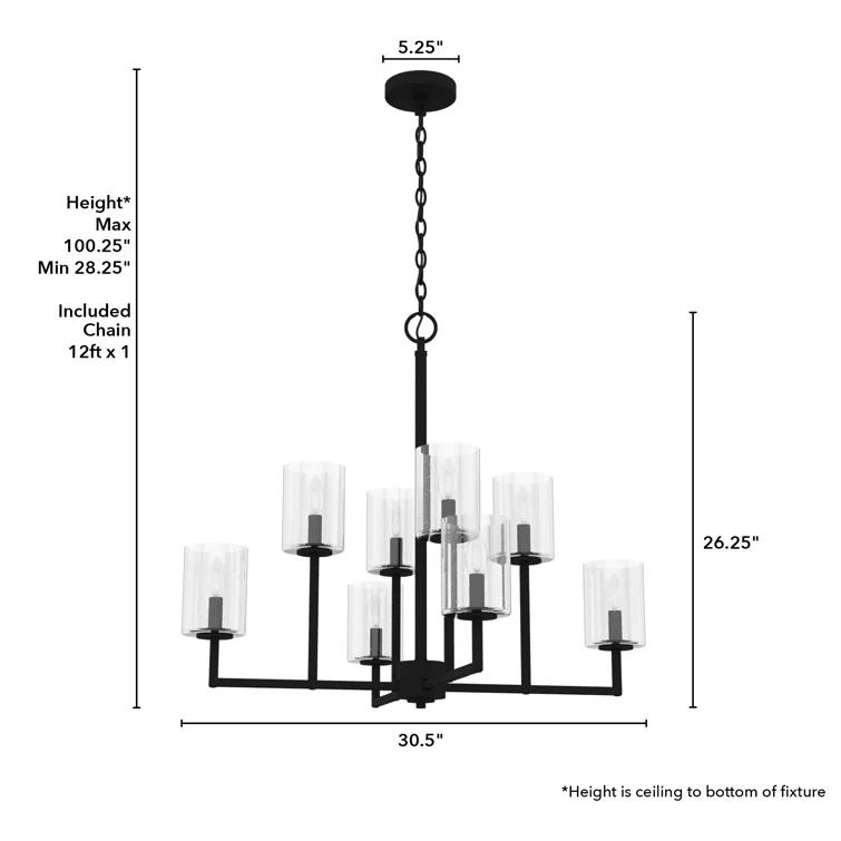 Hunter Fan Kerrison 8 - Light Unique Classic Chandelier