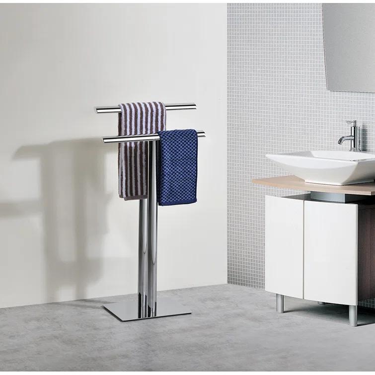2 Tier Freestanding Towel Rack, Bathroom Standing Towel Racks, Hand Towel Holder - Towels Stand