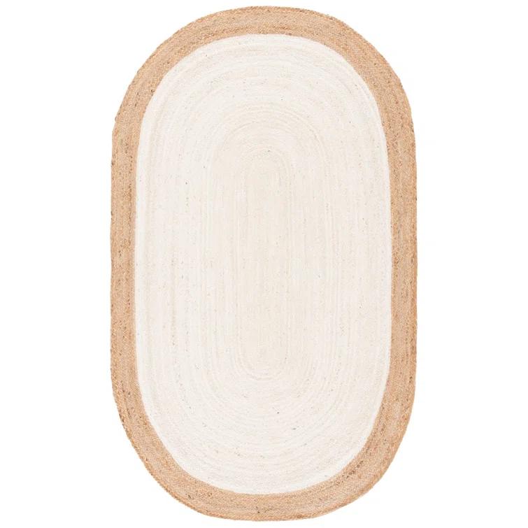 Whittlesey Natural Fiber Hand Woven Jute Solid Color Rug
