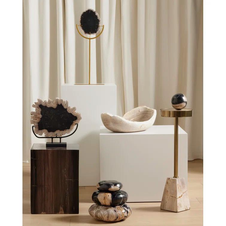 Noki Petrified Wood Bowl