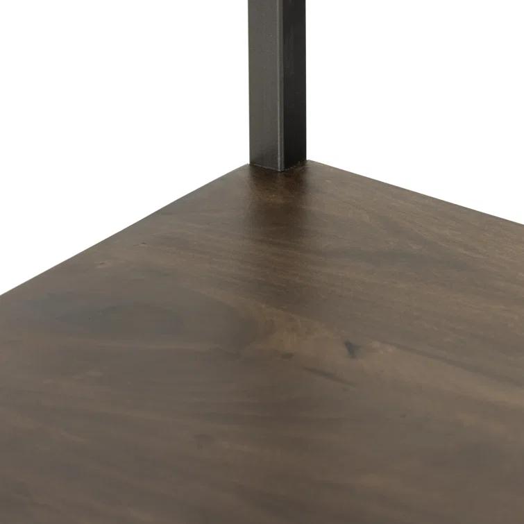 Auburn Poplar and Raw Iron 2-Drawer Bookcase