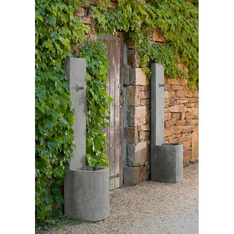 Echo Hand Crafted Weather Resistant Floor Fountain with Light