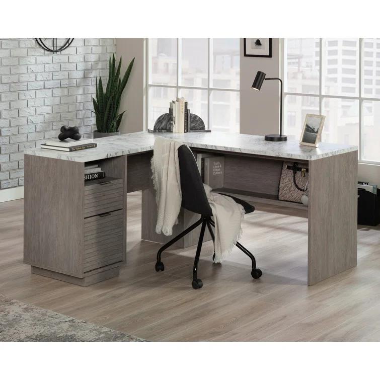 Wade Logan® Claudetta L-Shaped Executive Desk