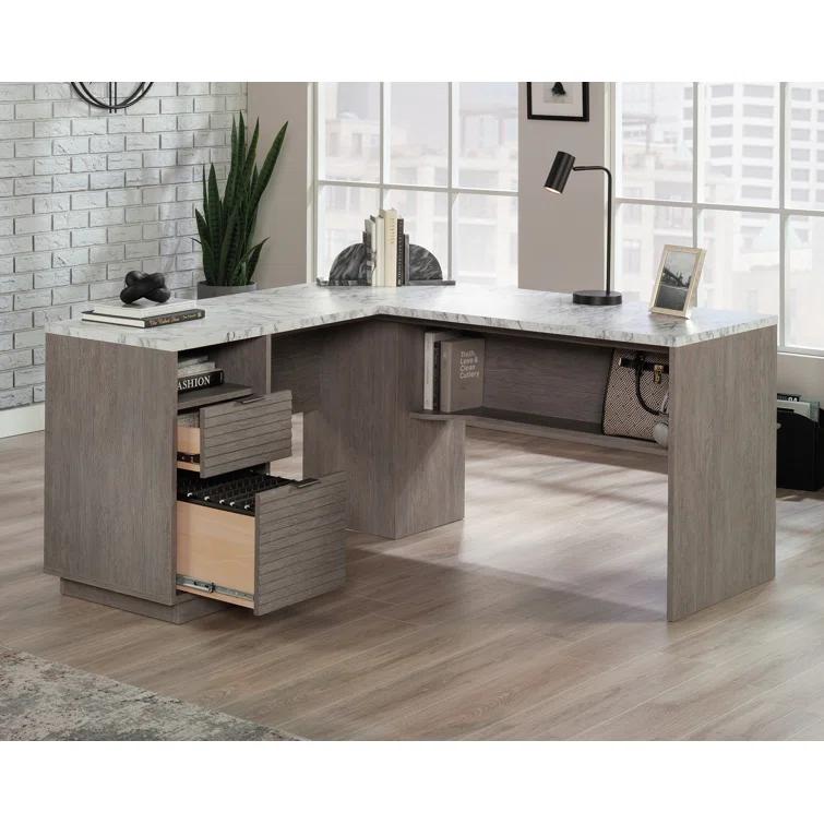 Wade Logan® Claudetta L-Shaped Executive Desk