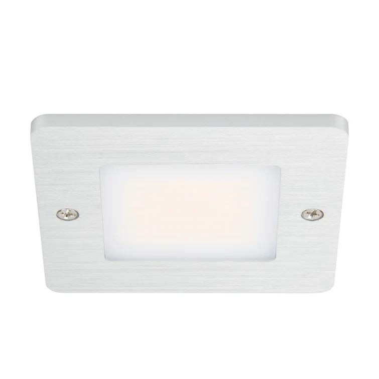 Square Low Profile Under Cabinet LED Puck Light, 3000K