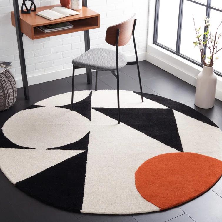 Rodeo Drive RD857 Hand Tufted Accent Rug - Rust/Black - 2'x3' - Safavieh.