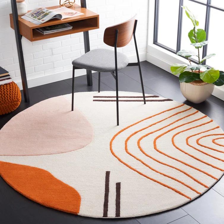 Rodeo Drive RD860 Hand Tufted Accent Rug - Ivory/Rust - 2'x3' - Safavieh.