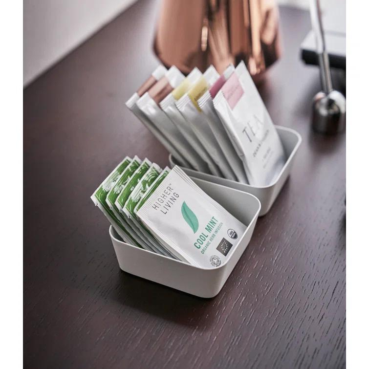 Yamazaki Home Space Saving Vanity Tray, Square, Steel, Small