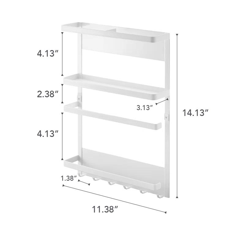 Yamazaki Home Kitchen Rack - Magnetic Storage Holder & Organizer, Steel, Magnetic