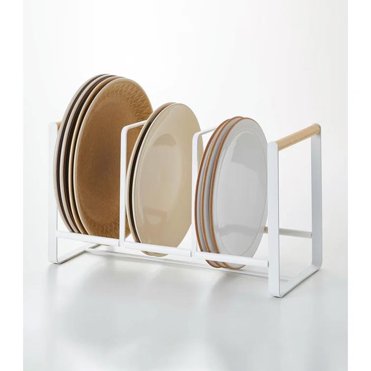 Yamazaki Tosca Wide White Dish Storage Rack