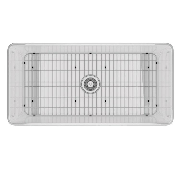 Farmhouse / Apron Single Bowl Fireclay Kitchen Sink