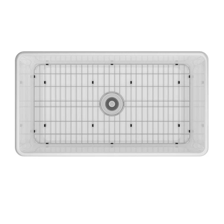 Farmhouse / Apron Single Bowl Fireclay Kitchen Sink