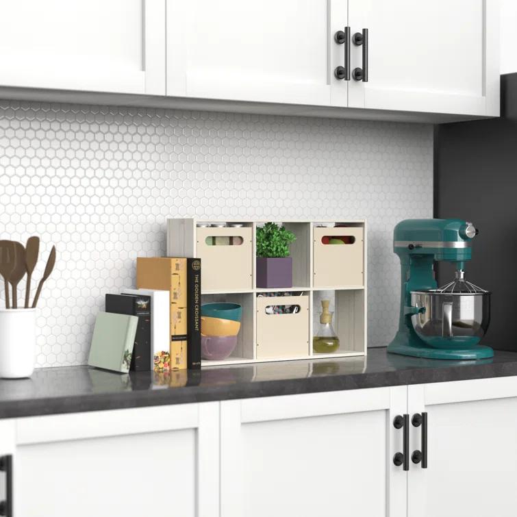 Mini 6-Cube Desktop or Wall Mount Organizer