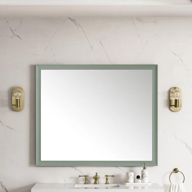 Glenbrooke Solid Wood Flat Wall Mirror