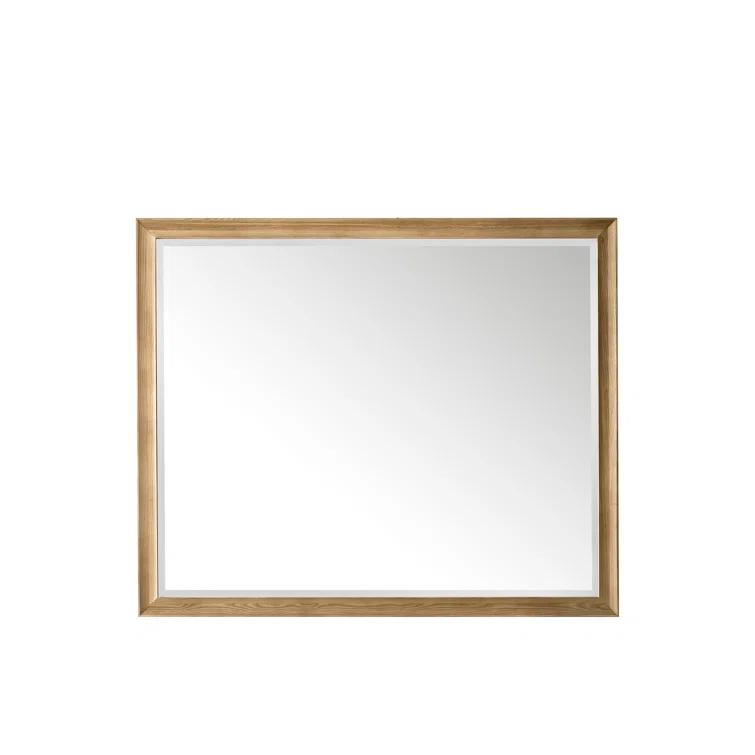 Glenbrooke Solid Wood Flat Wall Mirror