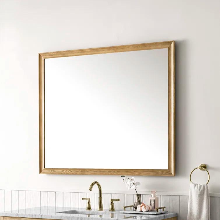 Glenbrooke Solid Wood Flat Wall Mirror