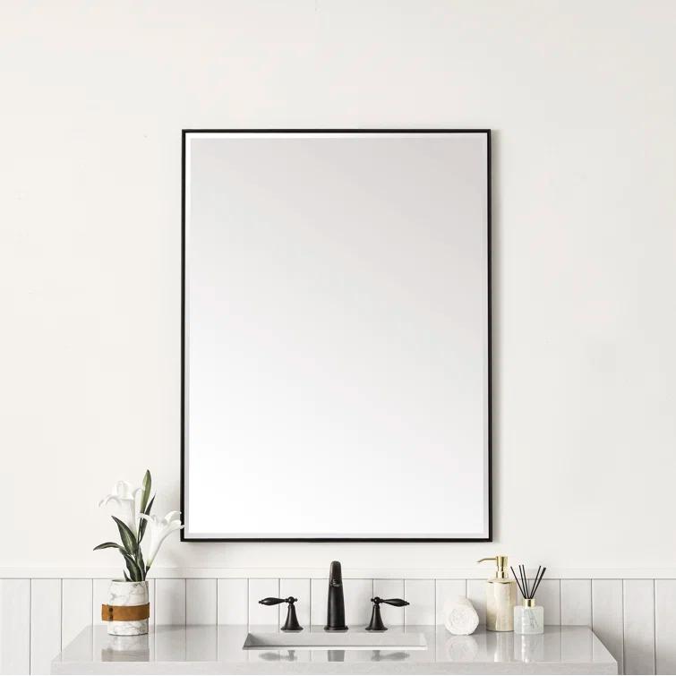 Rohe Rectangle Beveled Bathroom Mirror