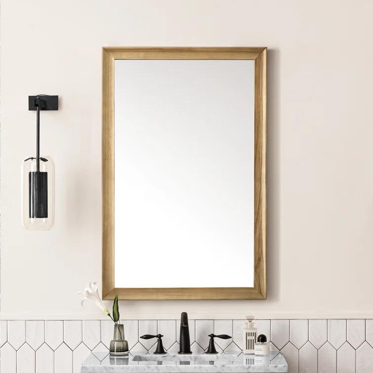 Glenbrooke Solid Wood Flat Wall Mirror
