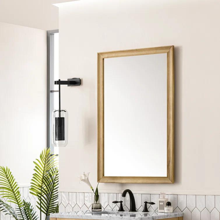 Glenbrooke Solid Wood Flat Wall Mirror