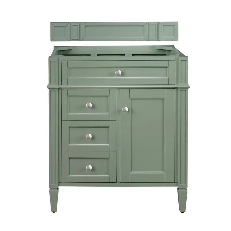 James Martin Vanities 30" Single Vanity Cabinet, Smokey Celadon