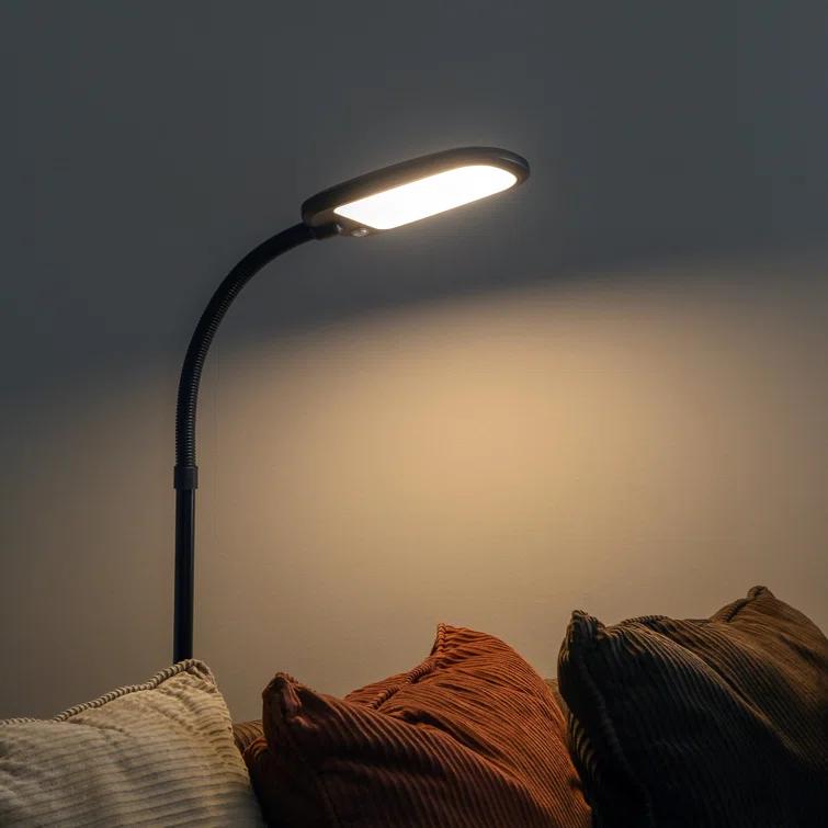 Brightech Litespan Slim 55 in. Industrial Dimmable LED Directional Task Floor Lamp