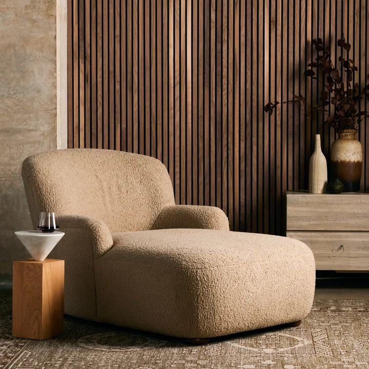 Preston Chaise - Camel Sheepskin