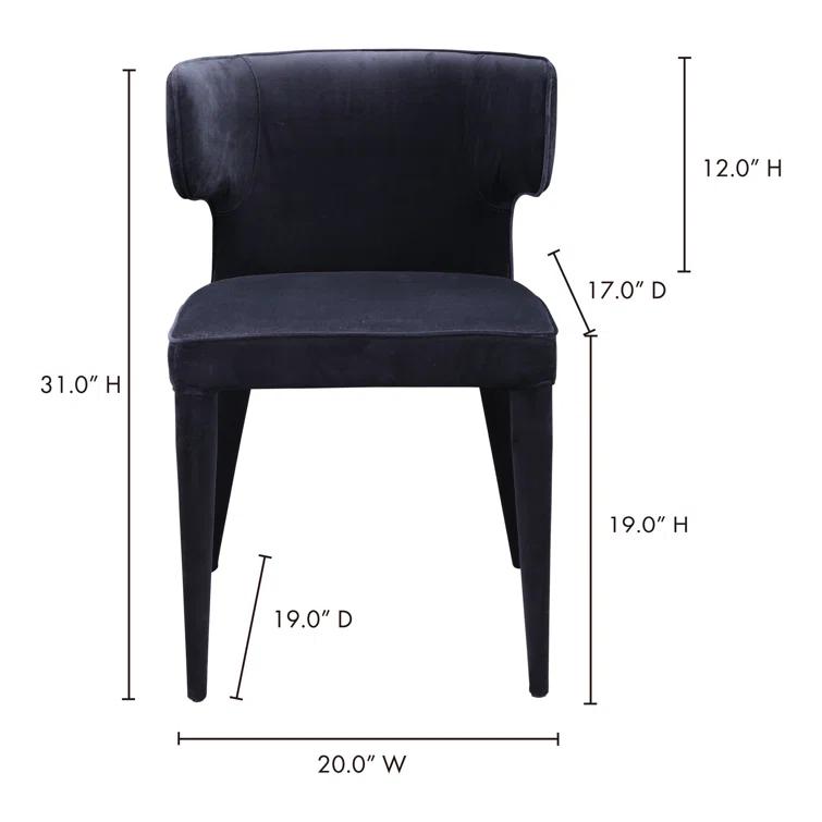 Lena Upholstered Wingback Side Chair