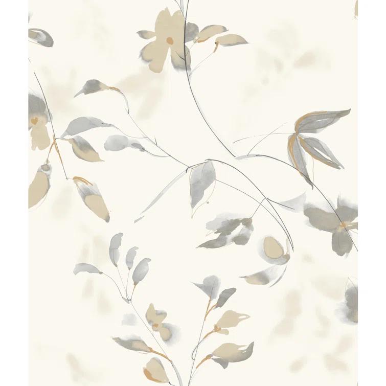 Linden Flower Premium Peel + Stick Wallpaper - Natural