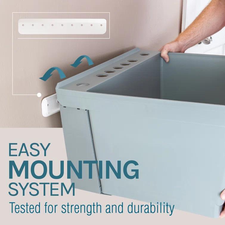 23" L x 24" W Wall Mount Laundry Sink