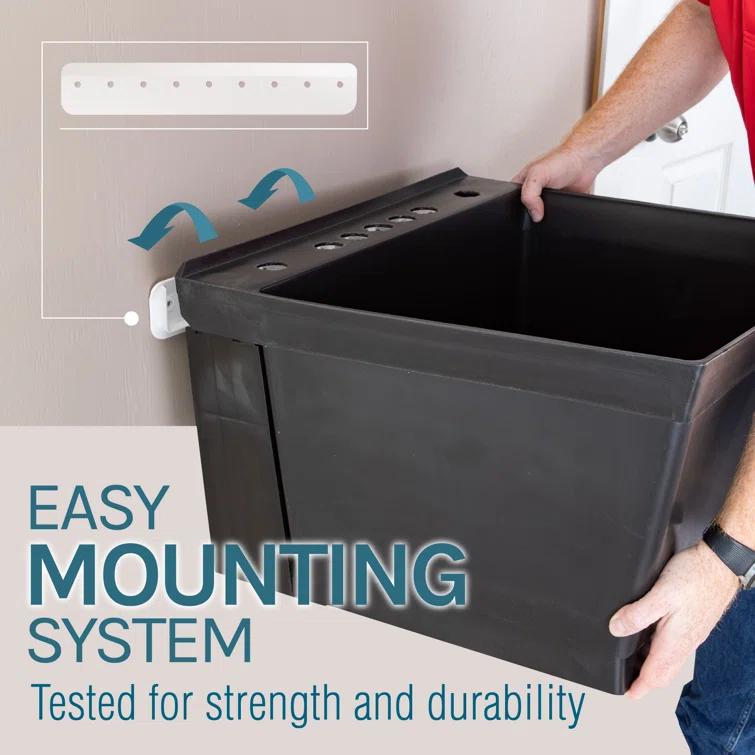 Utility-Sink 040 US3502BLK 23" L x 24" W Wall Mount Laundry Sink