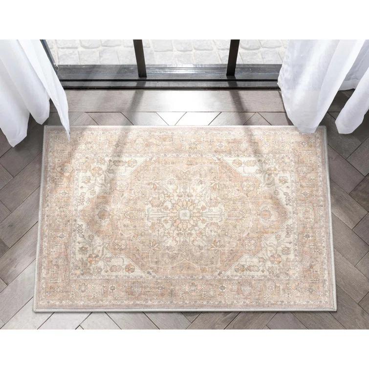 Kehr Antigua Vintage Persian Oriental Beige Flat-Weave Rug