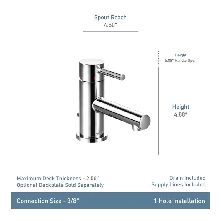 Align Single Hole Bathroom Faucet