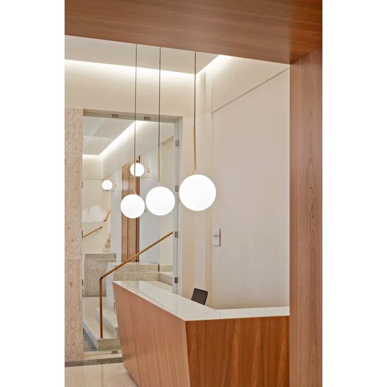 Large Brass Dimmable Direct Wired Sconce
