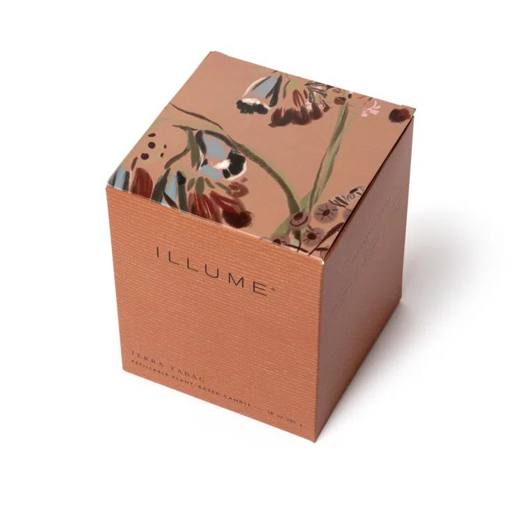ILLUME Beautifully Done Essentials Terra Tabac Statement Glass Scented Candle