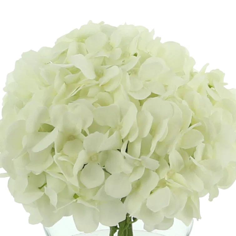 Creative Displays, Inc. Hydrangea In Glass Vase | Perigold