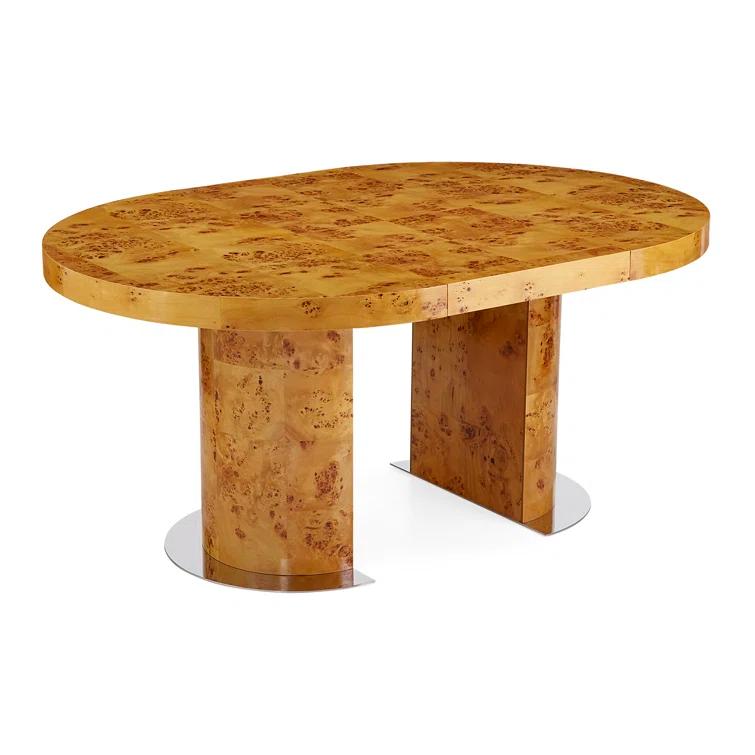 Jonathan Adler Bond Extendable Solid Wood Top Dining Table