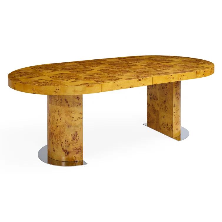 Jonathan Adler Bond Extendable Solid Wood Top Dining Table
