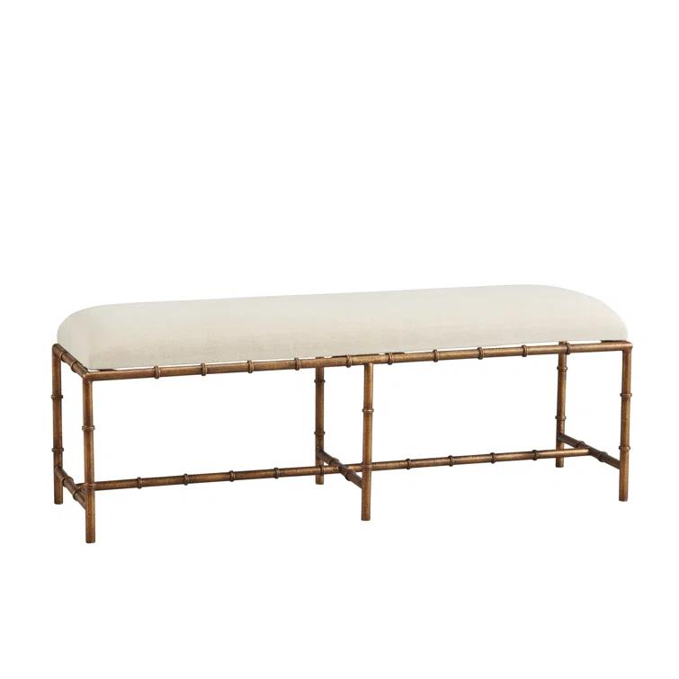Furniture Classics Anubis Linen Blend Upholstered Bench