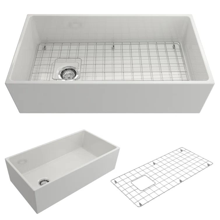 36'' L Farmhouse / Apron Fireclay Kitchen Sink