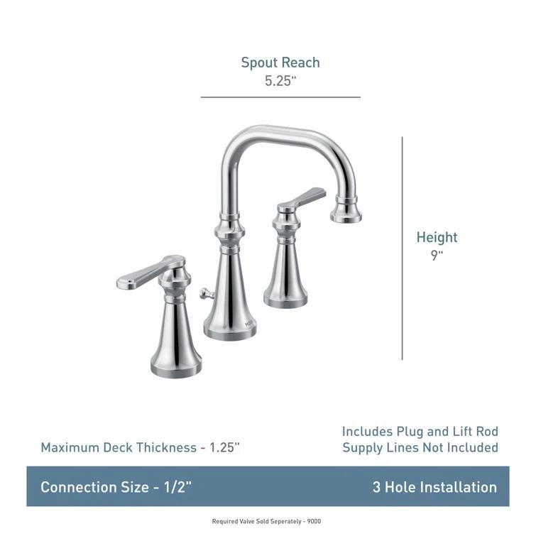 Moen Colinet High-Arc Widespread Bathroom Faucet TS44102BG