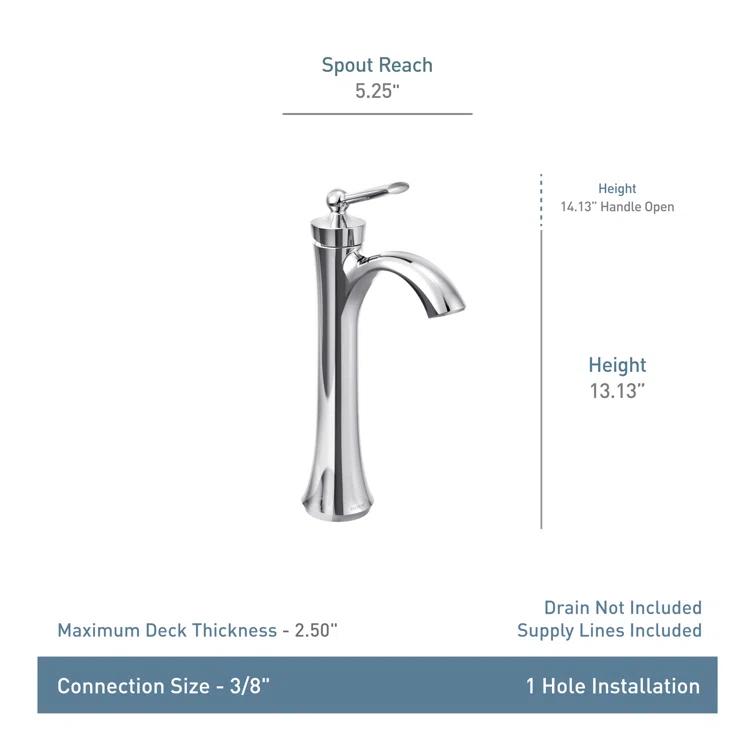 Moen Wynford High Arc Bathroom Faucet 4507ORB