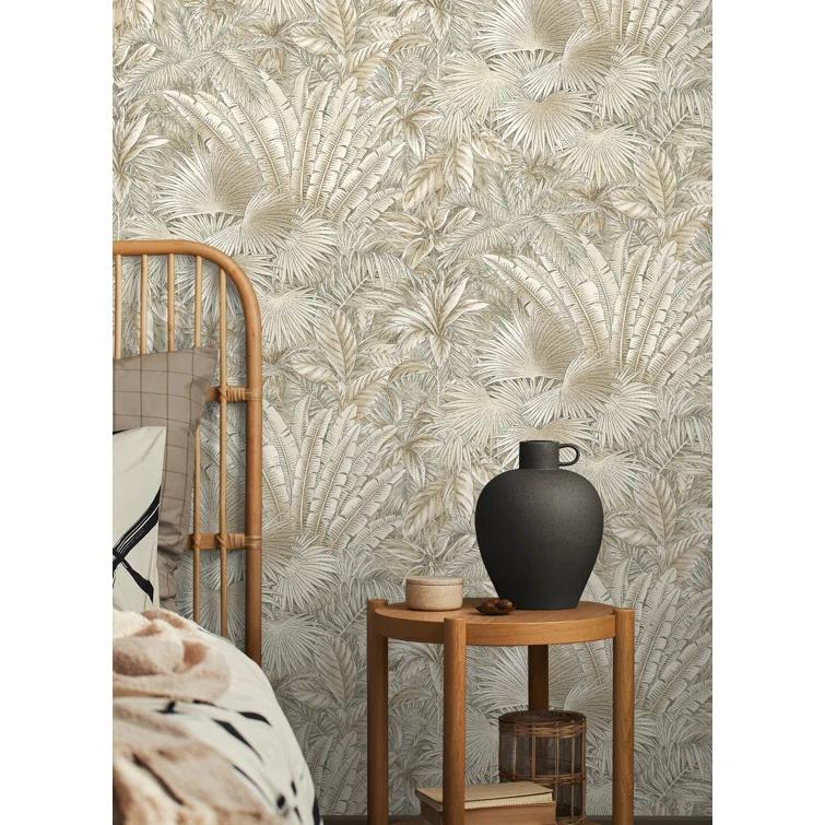 Tommy Bahama Bahamian Breeze Palm 18' L x 20.5" W Peel & Stick Wallpaper Roll