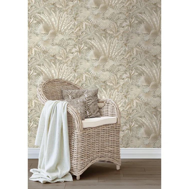 Tommy Bahama Bahamian Breeze Palm 18' L x 20.5" W Peel & Stick Wallpaper Roll